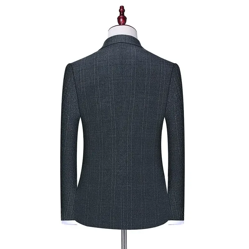 Herren Leinenanzug 3-Teilig (Sakko, Weste, Hose), Britischer Stil Herren Leinenanzug 3-Teilig (Sakko, Weste, Hose), Britischer Stil - Image 3