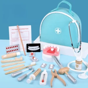 Neue Kinder Rolle Spielen Pretend Spielzeug Holz Pretend Spielen Arzt Pädagogisches Spielzeug für Kinder Medizinische Simulation Medizin Brust Set