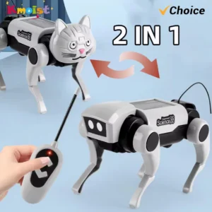 Rc Roboter Kinder Fernbedienung Mechanische Hund Spielzeug Wissenschaft Unterricht Diy Montage Modell Elektrische Set Spielzeug für Jungen Kinder Geschenk