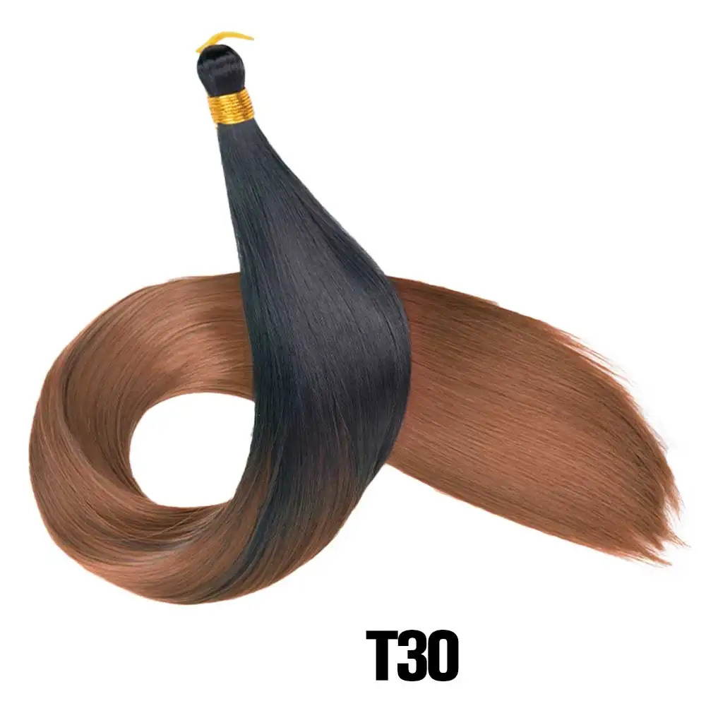 28 Inch 150G Bone Straight Silky Crochet Braiding Hair Synthetic Bulk High Temperature Hair Bundles Extension For Women 28 Inch 150G Bone Straight Silky Crochet Braiding Hair Synthetic Bulk High Temperature Hair Bundles Extension For Women - Image 25