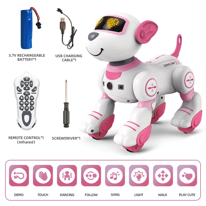 Kinder Spielzeug Fernbedienung Intelligente Roboter Hund Diy Programmierung Stimme Interaktive Elektronische Haustier Hund Roboter Modell Geschenk Kinder Spielzeug Fernbedienung Intelligente Roboter Hund Diy Programmierung Stimme Interaktive Elektronische Haustier Hund Roboter Modell Geschenk – Bild 13