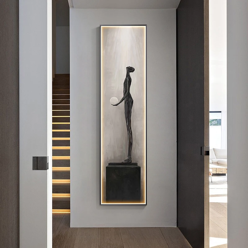 Led-Wandleuchte Mit Moderner Abstrakter Kunst – Wandbild-Lampe Für Wohnzimmer, Küche &Amp; Flur Led-Wandleuchte Mit Moderner Abstrakter Kunst – Wandbild-Lampe Für Wohnzimmer, Küche &Amp; Flur – Bild 4