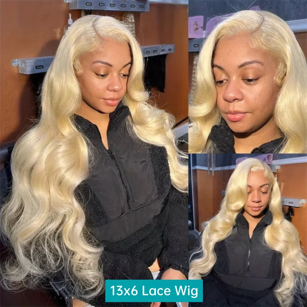 13X6 Hd 613 Blonde Body Wave 100% Echthaarperücken Brasilianische 30 40 Zoll Transparente Lace Frontal Perücke Nass Und Wellig Lace Front Echthaarperücke 13X6 Hd 613 Blonde Body Wave 100% Echthaarperücken Brasilianische 30 40 Zoll Transparente Lace Frontal Perücke Nass Und Wellig Lace Front Echthaarperücke - Image 2