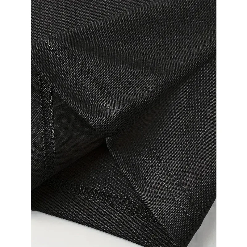 Poloshirt Aus Baumwolle, Einfarbig, Atmungsaktiv, Für Damen Und Herren Poloshirt Aus Baumwolle, Einfarbig, Atmungsaktiv, Für Damen Und Herren - Image 4