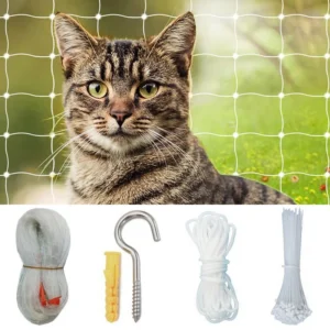 Anpassbares Netz, 2 Cm X 2 Cm, Transparentes Nylon-Balkonschirm, Katzenschutznetz, Terrassenfenster, Haustier-Fallschutznetz