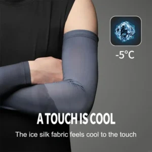 Sun Protections Ice Sleeve Ice Silk Arm Sleeve Nonslip Long Arm Guards Sports Sleeve Sunscreen Hand Cover Easy to Use 24BD
