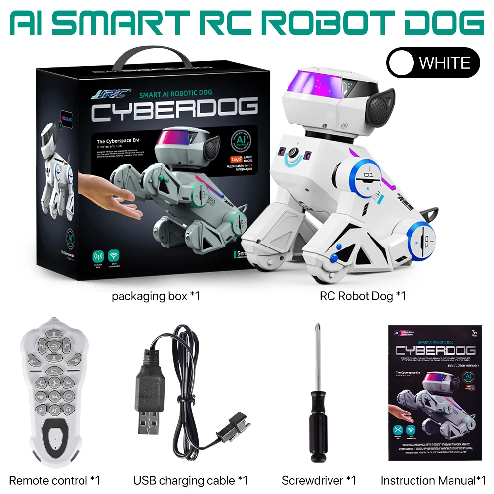 9Imod 2.4G Ki-Roboterhund Sprachinteraktives Stunt-Spielzeug Mit Led, Lehrreiches Geschenk Für Kinder 9Imod 2.4G Ki-Roboterhund Sprachinteraktives Stunt-Spielzeug Mit Led, Lehrreiches Geschenk Für Kinder - Image 8