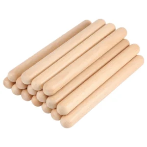 8 Paar klassische Holz klaven musikalisches Schlag instrument natürliche Hartholz-Rhythmus-Sticks Percussion-Rhythmus-Sticks Kinder mus