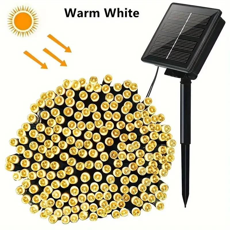 Outdoor Solar Lichterkette Led Weihnachtsdekoration, Lichterkette Solar Lichterkette Garten Weihnachtsdekoration Licht Outdoor Solar Lichterkette Led Weihnachtsdekoration, Lichterkette Solar Lichterkette Garten Weihnachtsdekoration Licht - Image 7