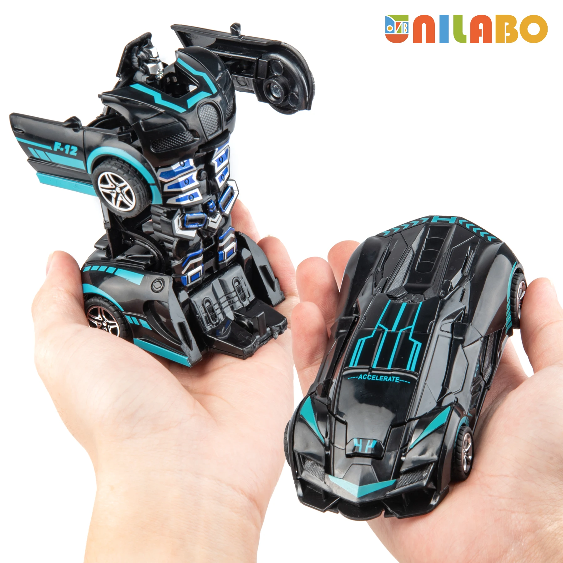 Verwandelbares Roboter-Sportwagen-Spielzeug, Keine Batterien, Pädagogisches Geschenk Für Kinder, Farbenfrohes Modellfahrzeug Zum Spielen Und Lernen Verwandelbares Roboter-Sportwagen-Spielzeug, Keine Batterien, Pädagogisches Geschenk Für Kinder, Farbenfrohes Modellfahrzeug Zum Spielen Und Lernen - Image 3