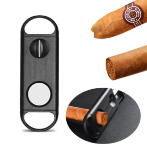 Neue Zigarre Cutter messer V-cut Kunststoff Doppel-cut Schere V-förmigen Dual-zweck Kubanischen Zigarre Cutter scharfe Tragbare Zigarre Werkzeug