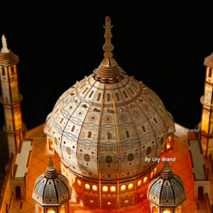 3D Holz Puzzle Haus Royal Castle Taj Mahal Mit Licht Montage Spielzeug Für Kinder Erwachsene DIY Modell Kits Schreibtisch Dekoration für Geschenke