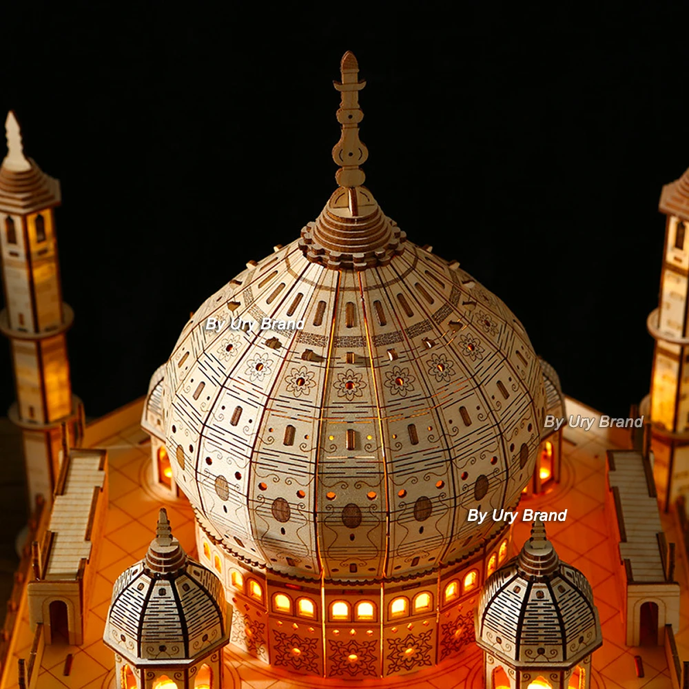 3D Holz Puzzle Haus Royal Castle Taj Mahal Mit Licht Montage Spielzeug Für Kinder Erwachsene Diy Modell Kits Schreibtisch Dekoration Für Geschenke 3D Holz Puzzle Haus Royal Castle Taj Mahal Mit Licht Montage Spielzeug Für Kinder Erwachsene Diy Modell Kits Schreibtisch Dekoration Für Geschenke