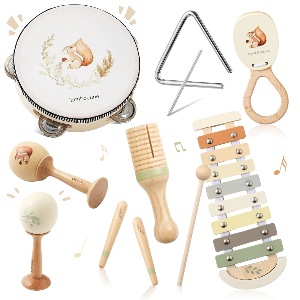 Montessori Musikinstrumente Für Kinder Holz Baby Spielzeug Kind Musikinstrument Kleinkind Spielzeug Eichhörnchen Instrument Sets Geschenk Montessori Musikinstrumente Für Kinder Holz Baby Spielzeug Kind Musikinstrument Kleinkind Spielzeug Eichhörnchen Instrument Sets Geschenk