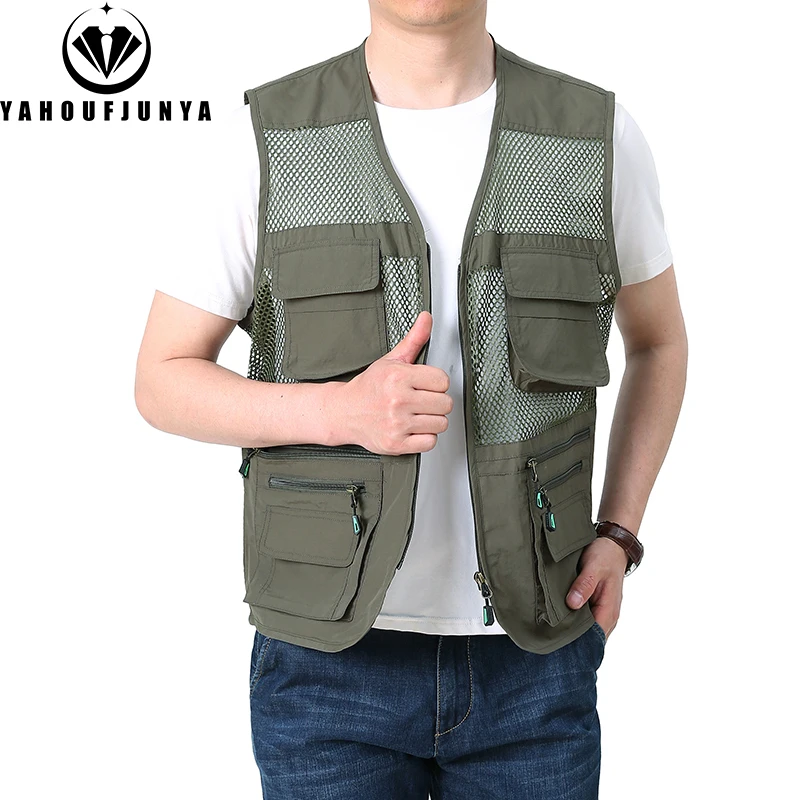 Männer Ärmel Los Im Freien Camping Angeln Viele Taschen Ausrüstung Weste Jacke Männer Reiß Verschluss Webbed Freizeit Mode Weste Männlich Plus Größe 8Xl Männer Ärmel Los Im Freien Camping Angeln Viele Taschen Ausrüstung Weste Jacke Männer Reiß Verschluss Webbed Freizeit Mode Weste Männlich Plus Größe 8Xl - Image 7