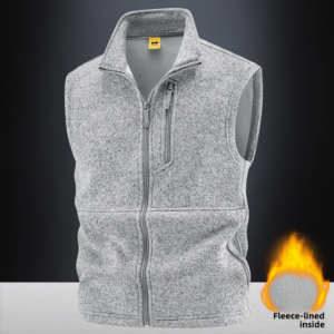Neue Westenjacke im modernen Stil, trendige und vielseitige Pullover-Weste, Strickjacke, lässige Herrenweste.