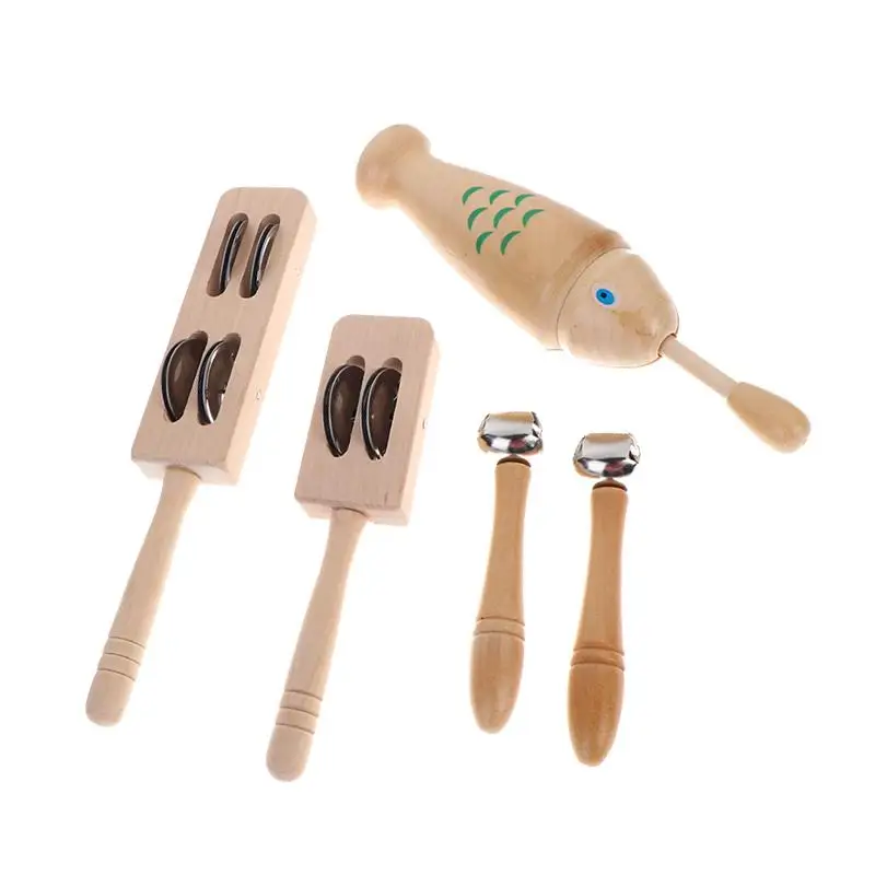 Musikinstrumente-Spielzeug Für Kleinkinder, Holzperkussionsinstrumente, Handgehaltenes Vorschul-Lernspielzeug Für Musik Musikinstrumente-Spielzeug Für Kleinkinder, Holzperkussionsinstrumente, Handgehaltenes Vorschul-Lernspielzeug Für Musik