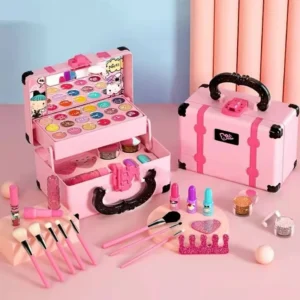 Kinder Make-Up Kosmetik Pretend Spielen Box Prinzessin Make-Up Mädchen Spielzeug Spielen Set Lippenstift Lidschatten Sicherheit Ungiftig Kit Spielzeug Kind