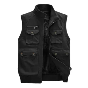 Winter Militär weste warme Männer Parkas wind dichte Fleece dicke Westen Herren Fleece westen Wind jacke Baumwolle lässige Herren jacke