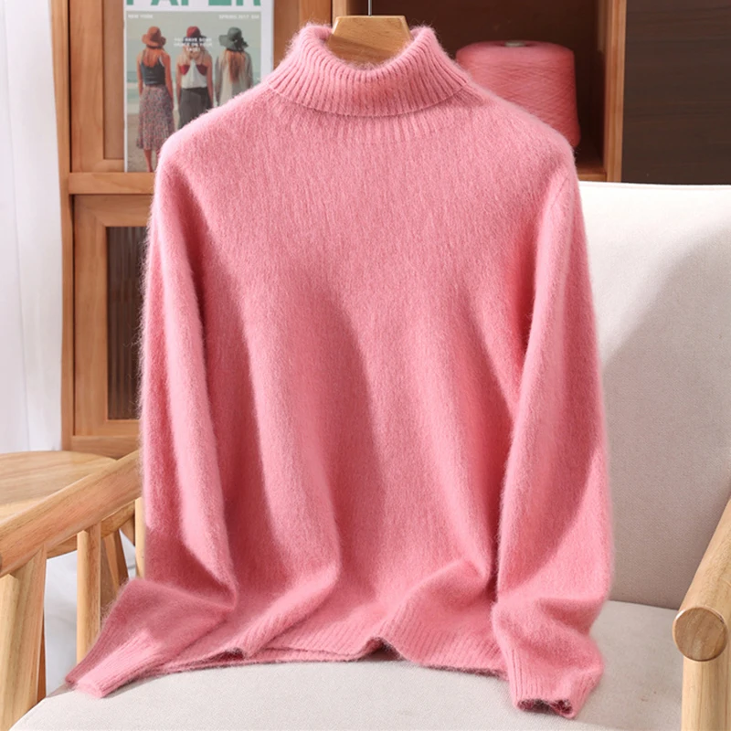 Herbst Und Winter Nerz Kaschmir Pullover Frauen Hochgeschlossenen Pullover Pullover Lose Bodenbildung Wolle Mantel Warme Plus Größe Herbst Und Winter Nerz Kaschmir Pullover Frauen Hochgeschlossenen Pullover Pullover Lose Bodenbildung Wolle Mantel Warme Plus Größe - Image 17