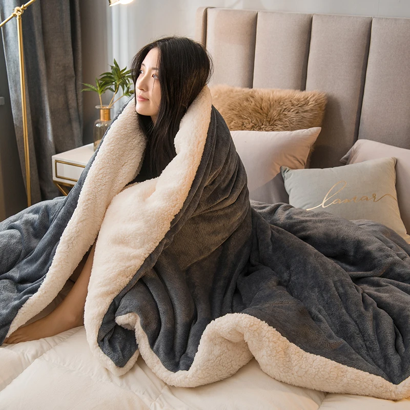 Wool Throw Blanket Keep Warm Winter Bed Blankets Double Sided Queen Duvet Cover Camping Double Bed Cover Bedspread On The Bed Wool Throw Blanket Keep Warm Winter Bed Blankets Double Sided Queen Duvet Cover Camping Double Bed Cover Bedspread On The Bed