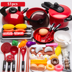 Children's Educational Simulation Play House Kitchen Toy set Girl Simulation Cooking Tableware Set Gifts Toys for Girls