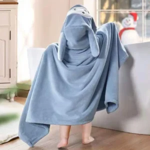 Verdickte Badetücher, Niedliche Kinder, Neugeborene, Superweich, Saugfähig, Reine Baumwolle, Kapuzenmantel, Badetuch, Kann Als Decke Getragen Werden