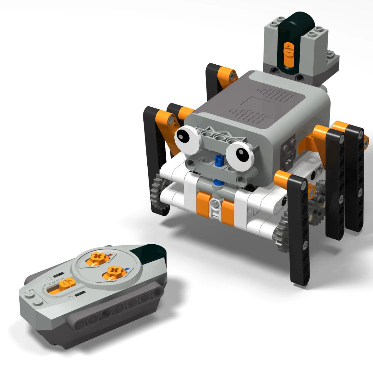 Technische Elektrische Moc-Bausteine, Laufender Roboter, Rc-Omnidirektional-Robotermodell, Diy-Bausteine, Kinderspielzeug Technische Elektrische Moc-Bausteine, Laufender Roboter, Rc-Omnidirektional-Robotermodell, Diy-Bausteine, Kinderspielzeug - Image 2