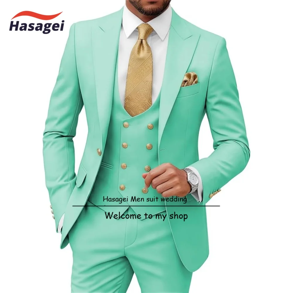 Herrenanzug 3-teilig, Slim Fit – für Hochzeit, Abschlussball und Business – Bild 14