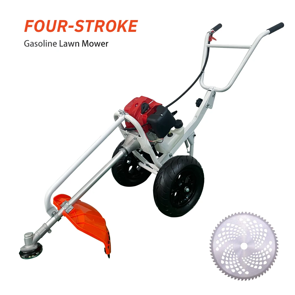 Hand-Pushed Lawn Mower 2-Stroke 4-Stroke Grass Cutter Lawn Trimmer Wheeled Lawn Mower Push-Type Portable Land-Clearing Weeder Hand-Pushed Lawn Mower 2-Stroke 4-Stroke Grass Cutter Lawn Trimmer Wheeled Lawn Mower Push-Type Portable Land-Clearing Weeder - Image 2