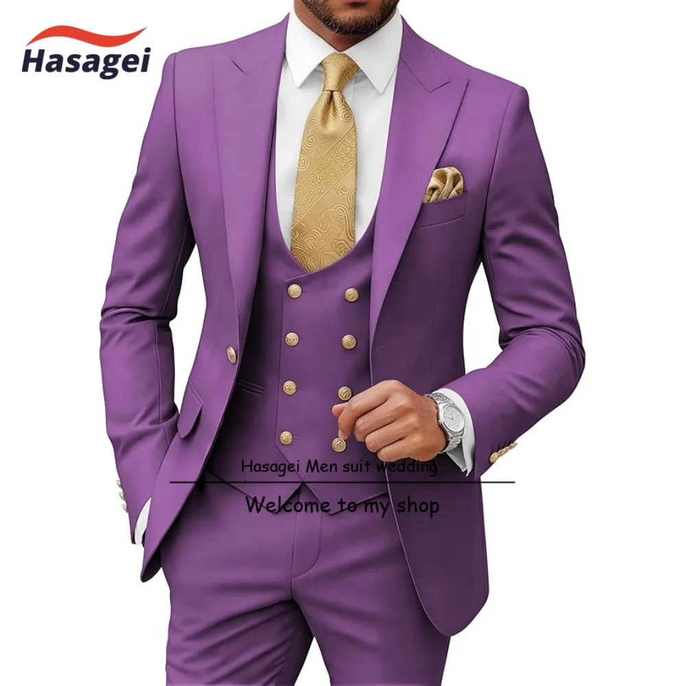 Herrenanzug 3-teilig, Slim Fit – für Hochzeit, Abschlussball und Business – Bild 5