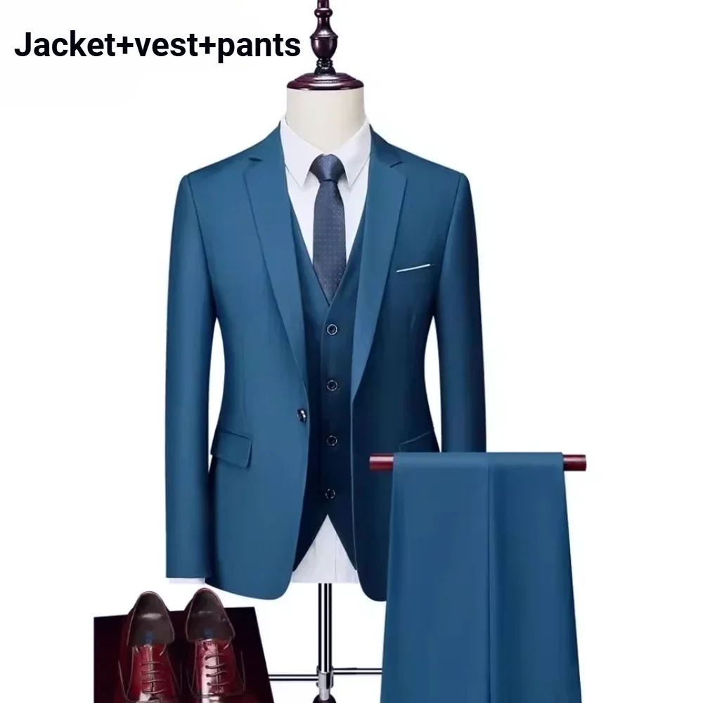Herren Anzug 3-Teilig, Leicht, Slim Fit: Sakko, Weste Und Hose Herren Anzug 3-Teilig, Leicht, Slim Fit: Sakko, Weste Und Hose - Image 24