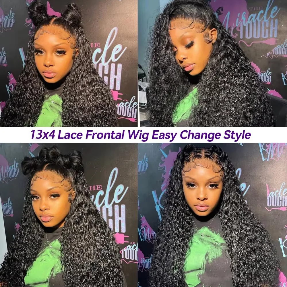 36-40 Zoll Lace-Front-Perücken, Vorgezupft, Mit Verstecktem Riemen, Deep Wave Lace-Front-Perücken Aus Echthaar, 250 % Dichte, Lockig, Wet &Amp; Wavy, 13X4 13X6 Hd Deep Wave Echthaarperücke Für Damen 36-40 Zoll Lace-Front-Perücken, Vorgezupft, Mit Verstecktem Riemen, Deep Wave Lace-Front-Perücken Aus Echthaar, 250 % Dichte, Lockig, Wet &Amp; Wavy, 13X4 13X6 Hd Deep Wave Echthaarperücke Für Damen - Image 5