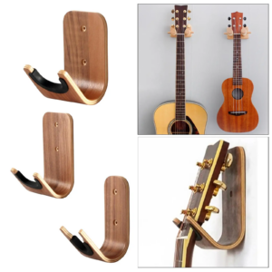 Eleganter Wandhaken-Organizer aus Holz für Musikinstrumente – einfache Einrichtung, Nr