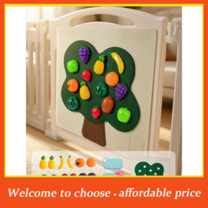 TH 1Set Früchte Rollenspiel Küchen-Spiele Baby Filztafel Spielzeug Lebensmittel-Wandaufkleber Feinmotorik Frühpädagogisches Spielzeug