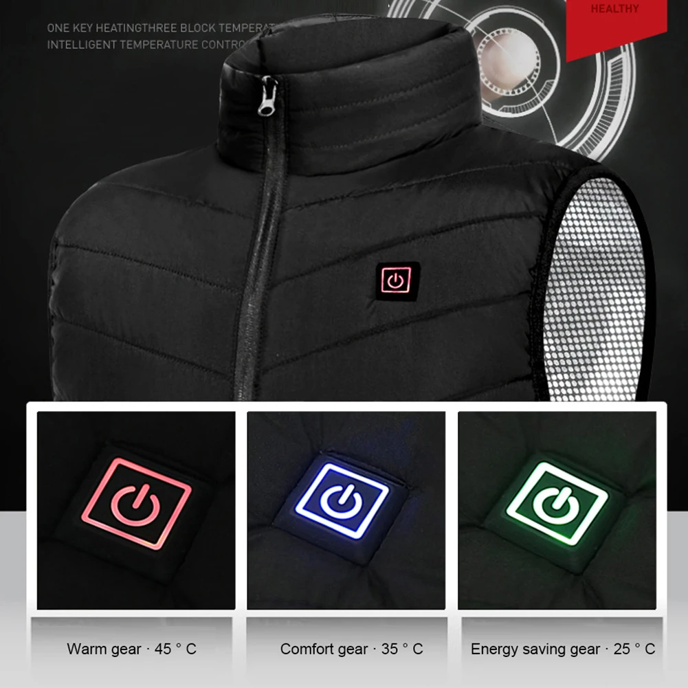 9 Bereiche Beheizte Weste Herrenjacke Beheizt Winter Damen Elektrische Usb-Heizung Bergjacke Mann Thermoweste Körperwärmer Mantel M-7Xl 9 Bereiche Beheizte Weste Herrenjacke Beheizt Winter Damen Elektrische Usb-Heizung Bergjacke Mann Thermoweste Körperwärmer Mantel M-7Xl - Image 5