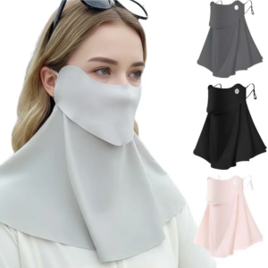 Gesichtsmaske UV-Schutz UPF50+ Trinkwasser Nackenschutz Sonnenschutz Atmungsaktive Sonnenschutz-Gesichtsmaske Damen Sommer