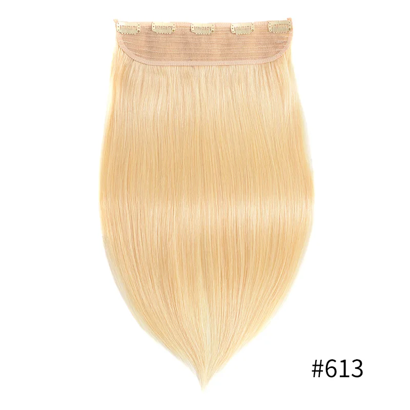 Doreen 100G 120G Brazilian Hair Clip In One Piece Real Human Hair Extensions 14 To 22Inch 1Pc 5 Clips Dark Brown Hair Clip On Doreen 100G 120G Brazilian Hair Clip In One Piece Real Human Hair Extensions 14 To 22Inch 1Pc 5 Clips Dark Brown Hair Clip On - Image 15