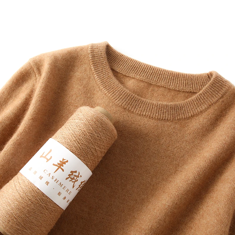 Damen 100% Reiner Kaschmir-Pullover 2026 Herbst Winter Rundhals Langarm Warm Weich Gestrickter Pullover Neue Strick-Oberteile Damenkleidung Damen 100% Reiner Kaschmir-Pullover 2026 Herbst Winter Rundhals Langarm Warm Weich Gestrickter Pullover Neue Strick-Oberteile Damenkleidung