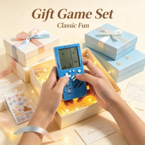 Elektronisches Puzzle-Spielgerät für Kinder mit Großbildschirm, Vintage Handheld-Spielkonsole, Indoor-Unterhaltungs-Gaming-Ausrüstung