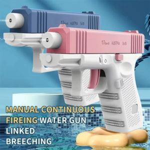 Wasserpistole mit Sprühfunktion, Neue Spielvolle Wasserpistole mit Großer Kapazität, Drück-und-Greif Mini-Pistole, Outdoor-Wasserspielzeug