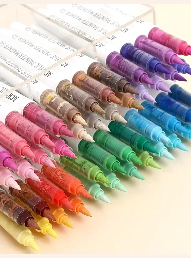 Languo 207/9 Direkte Flüssigkeit Acryl Farbe Stifte Pinsel Farbe Marker Stift Für Rock Malerei Stein Keramik Diy Kunst Liefert Schreibwaren Languo 207/9 Direkte Flüssigkeit Acryl Farbe Stifte Pinsel Farbe Marker Stift Für Rock Malerei Stein Keramik Diy Kunst Liefert Schreibwaren - Image 13