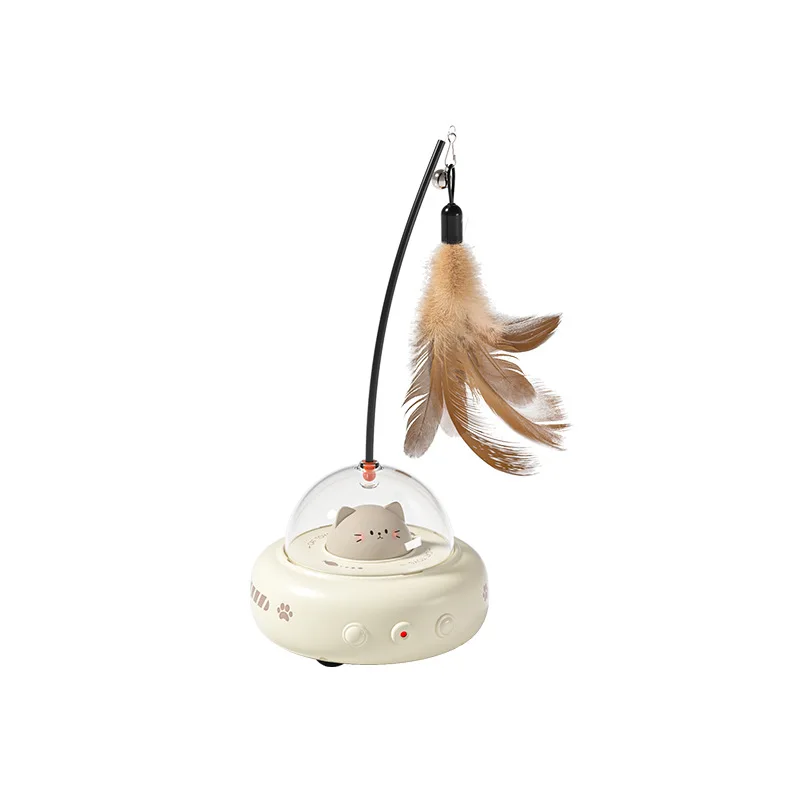 Elektrische Smart Teaser Katze Spielzeug Ufo Katze Teaser Stick Mit Glocke Training Haustier Spielzeug Austauschbare Feder Interaktive Katze Liefert Elektrische Smart Teaser Katze Spielzeug Ufo Katze Teaser Stick Mit Glocke Training Haustier Spielzeug Austauschbare Feder Interaktive Katze Liefert – Bild 7