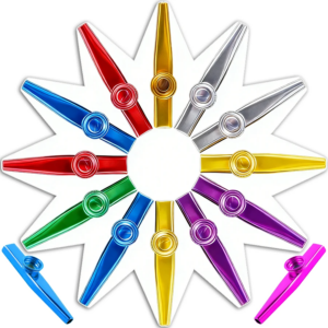 12cm Metal Kazoo Durable Unconventional Vocal Music Instruments Stage Performance Background Synthetic Music Instruments