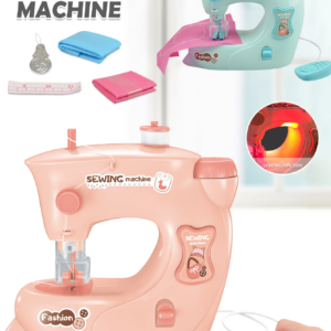 Electric Sewing Machine Toy, Mini Diy Simulation Sewing for Girls Kids 3+ Easy Beginners Toys Play Home Parenting