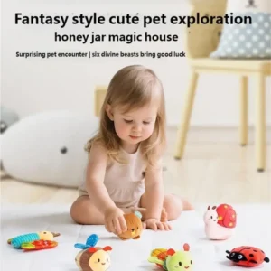 Plüsch-Honeypot-Rollenspielspielzeug für Kleinkinder fördert die Fantasie und Lernen der visuellen sensorischen Entwicklung,