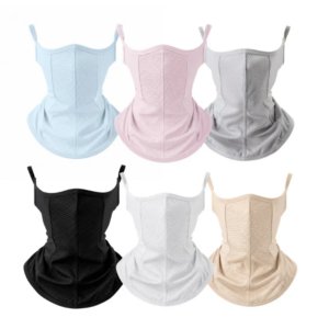 Summer New Ice Silk Sun Protection Face Mask UV-Blocking Golf Face Mask Fishing Neck Scarf, Cycling Face Mask and Neck Protector
