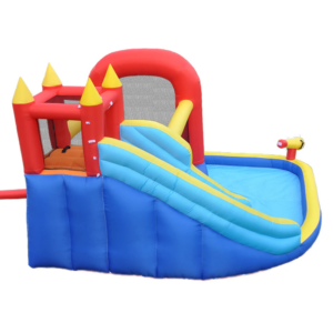 Aufblasbares Schloss-Hüpfhaus-Spielzeug aus Oxford-Stoff mit Rutsche für das Spielen von Kindern