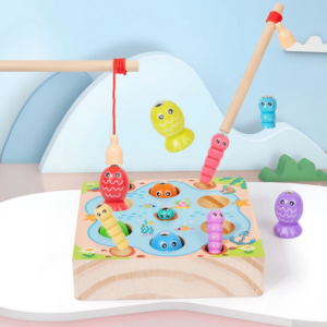 Kinder Holz Angeln Spiel Spielzeug Frühe Bildung Farbe Kognitive Spielzeug Kinder Interaktive Spiele Spielzeug für Geschenke Feinmotorik