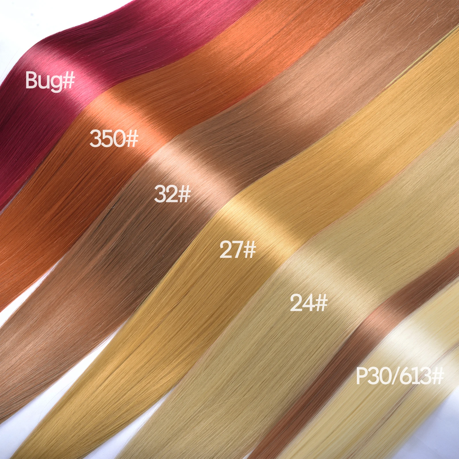 28 Inch 150G Bone Straight Silky Crochet Braiding Hair Synthetic Bulk High Temperature Hair Bundles Extension For Women 28 Inch 150G Bone Straight Silky Crochet Braiding Hair Synthetic Bulk High Temperature Hair Bundles Extension For Women - Image 5